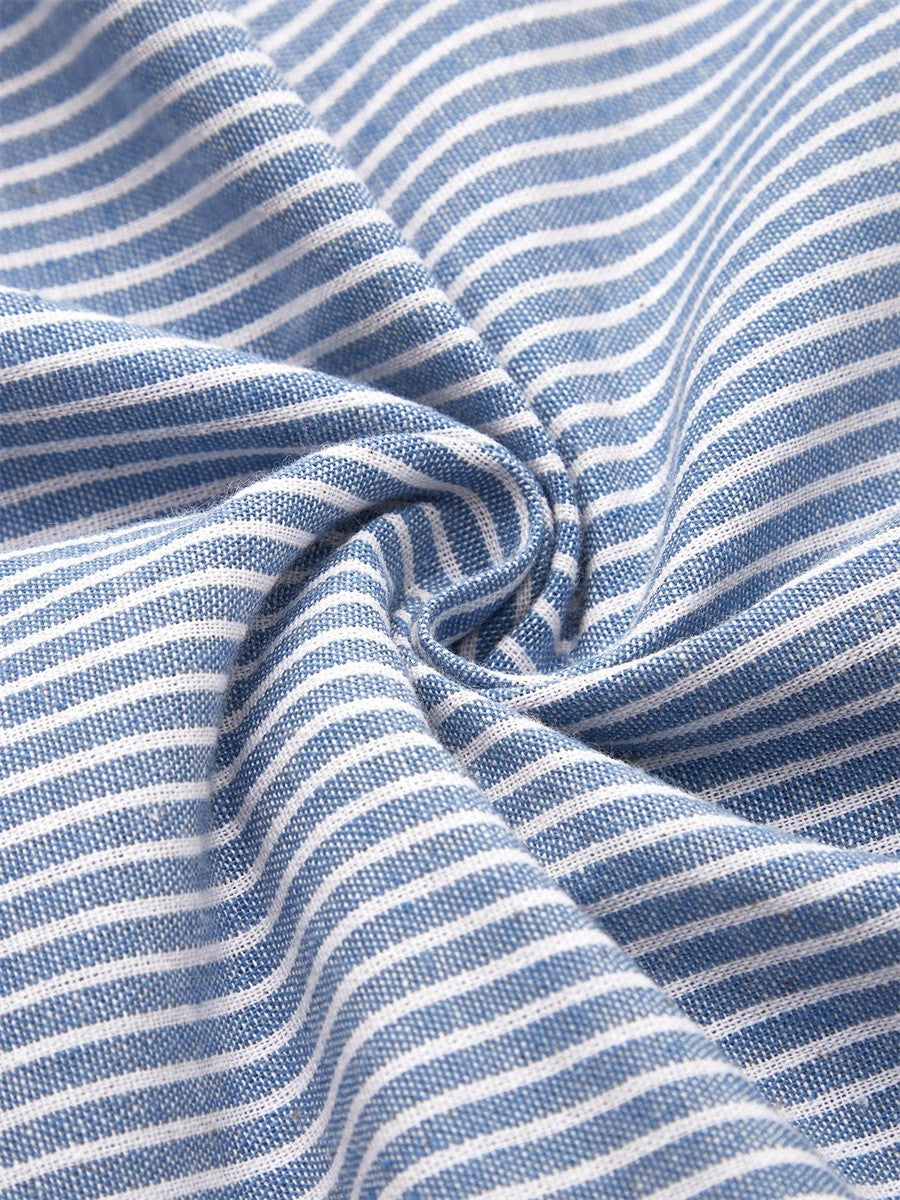 Wanda | Striped 3/4 Sleeve Midi Dress