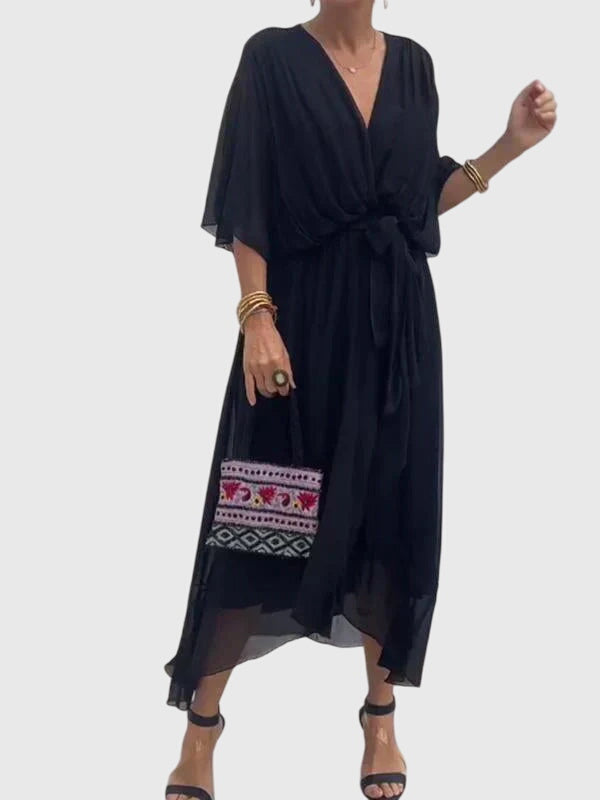 Bethany - Elegant V-Neck Dress