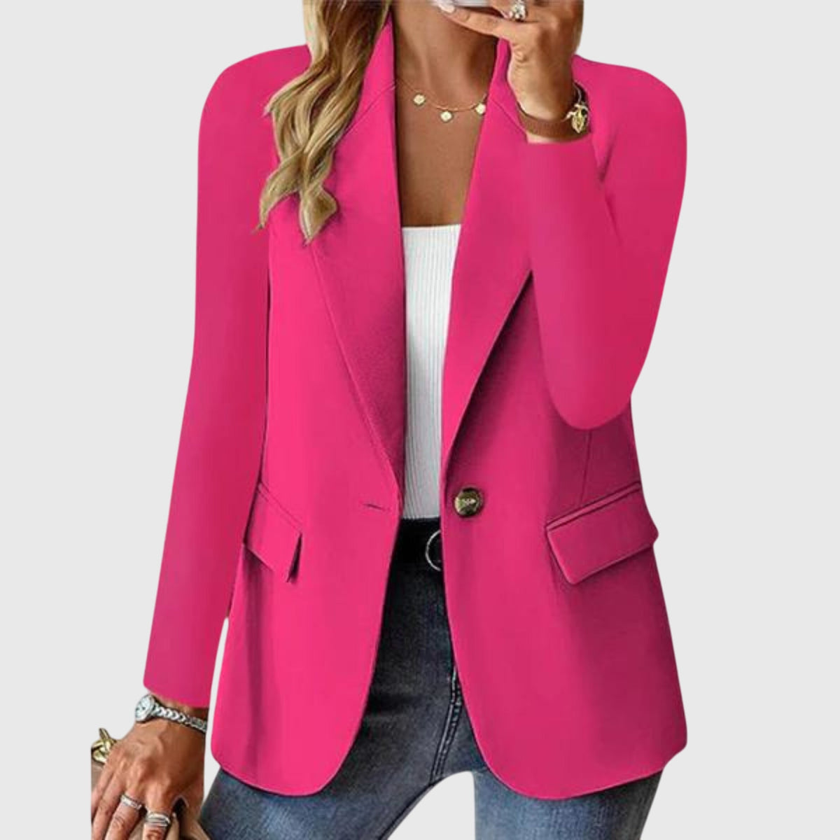 Harper - Wrinkle-Resistant Structured Formal Blazer