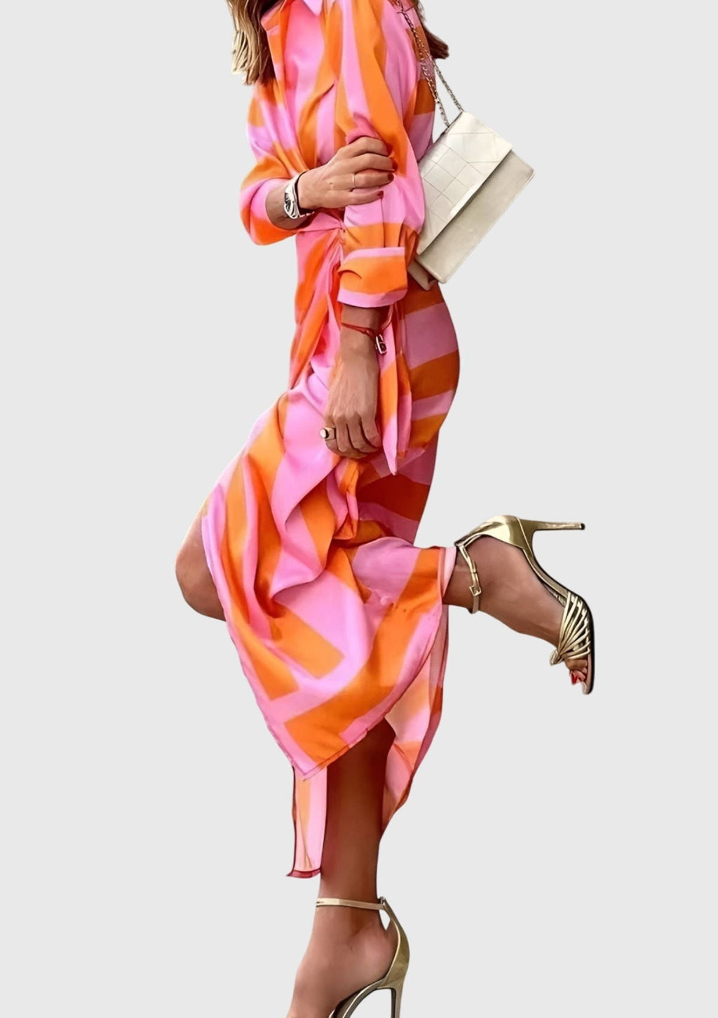 Everly - Elegant Printed Wrap Dress
