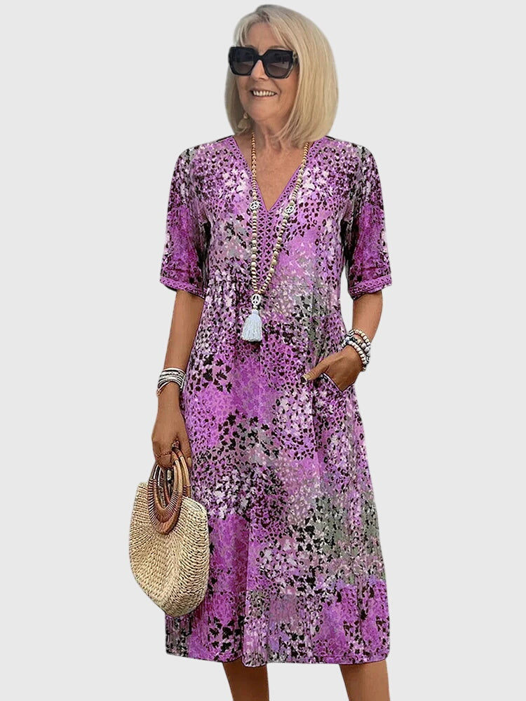Yvonna - Floral Midi Dress