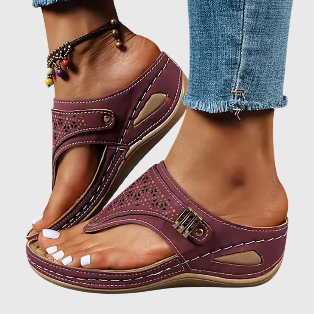 Livia - Comfort Striped Sandals