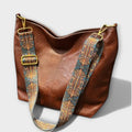 Romane la vintage bag with embroidered strap