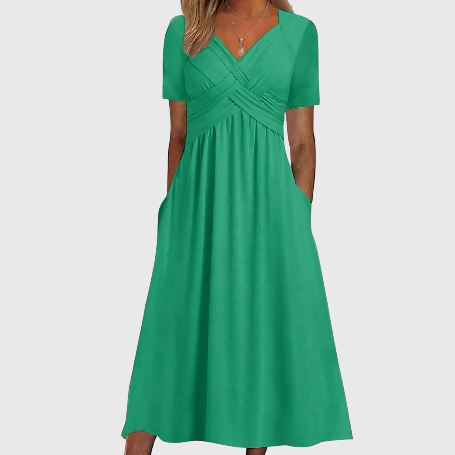 Viola - Flared Tummy-Control Midi Dress