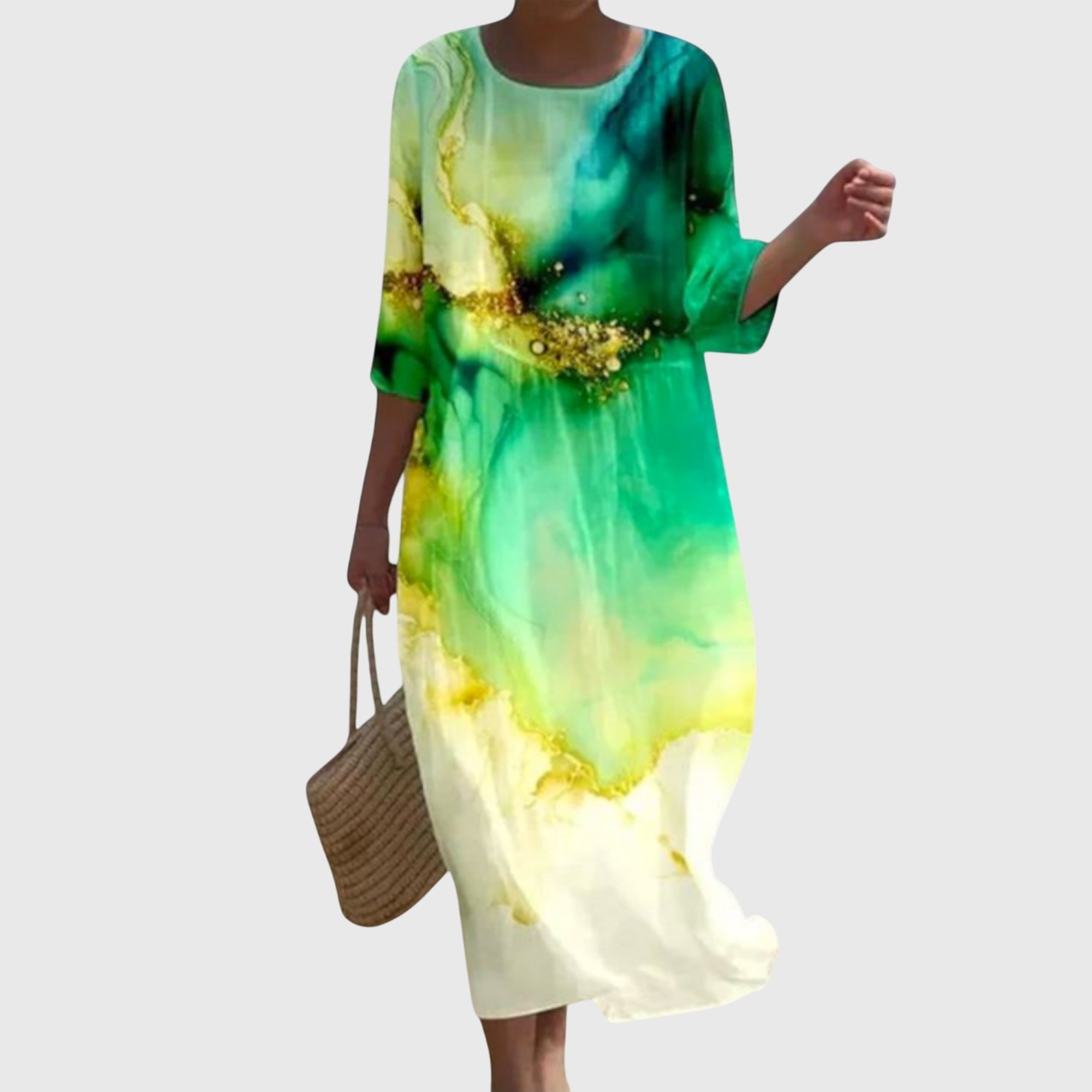 Martine Elegant Floral Maxi Dress