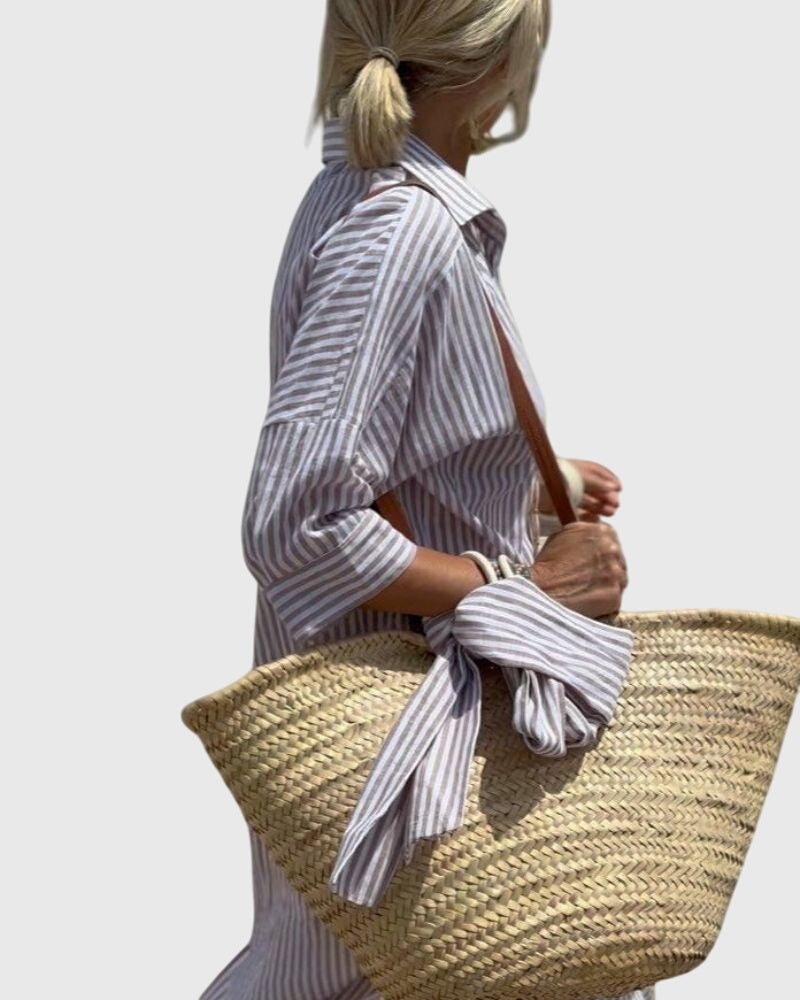 Clara - Classic Striped Dress