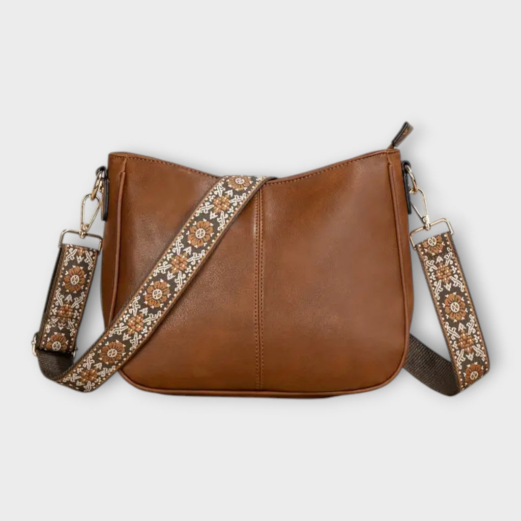 Aveline vegan crossbody bag with wide strap