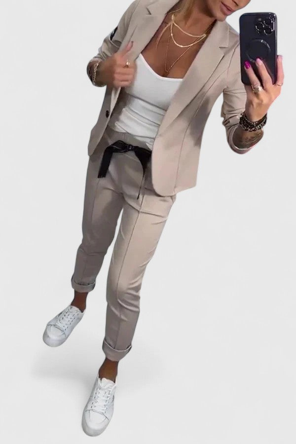 Kina - Elegant Blazer and Jogger Set