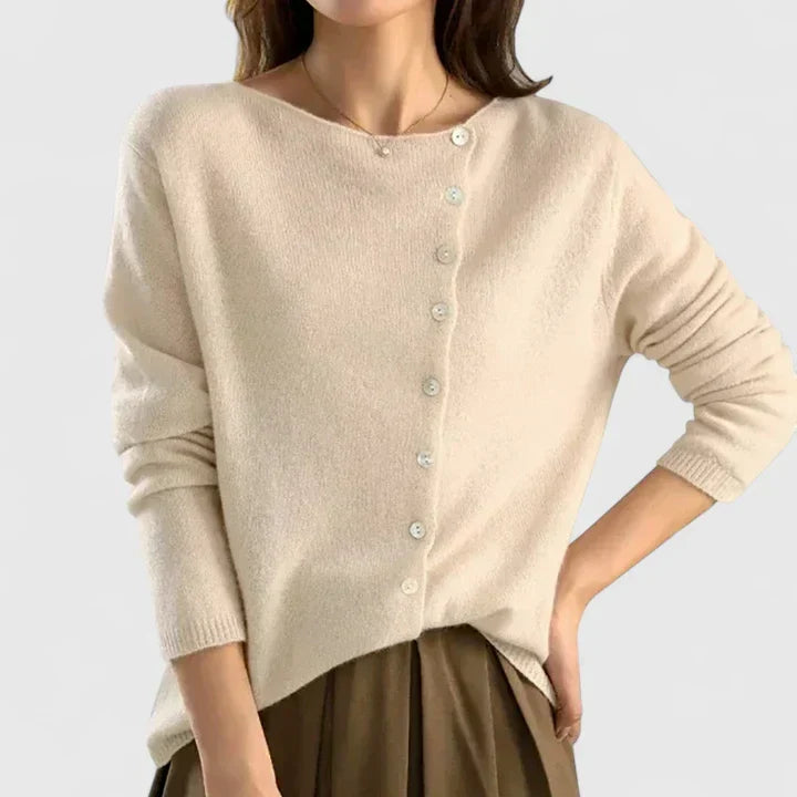 Calizhyah - Tailored Lightweight Buttoned Cardigan