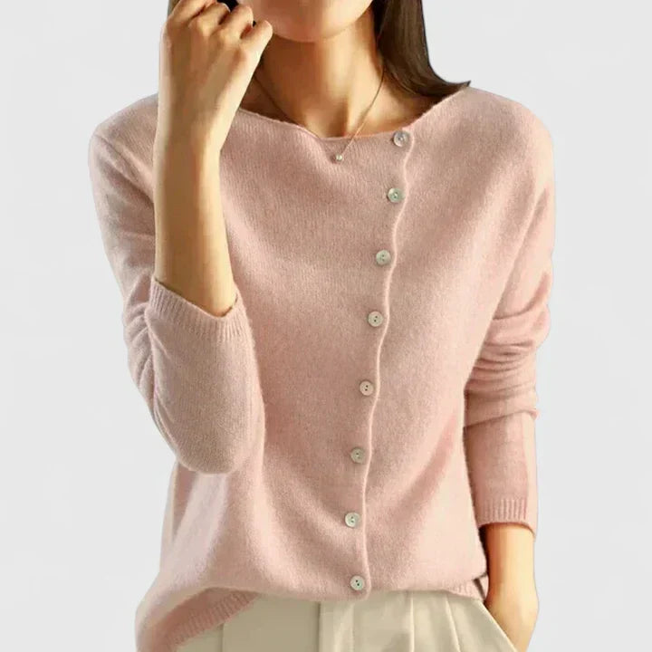 Calizhyah - Tailored Lightweight Buttoned Cardigan