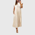 Mariana classic tailored elegant dress styled for a formal evening out
