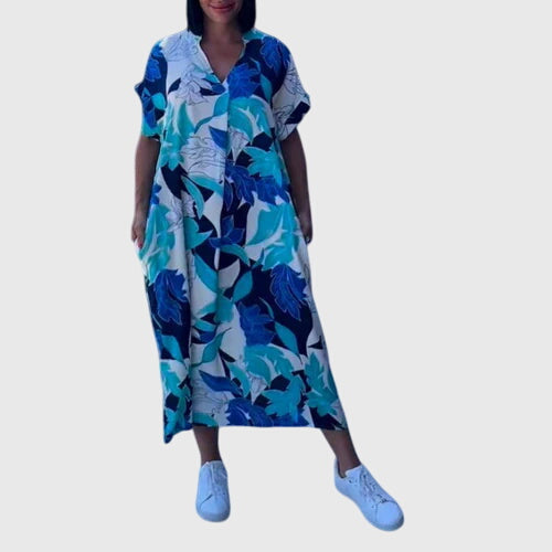 Ashley - Wrap-Style Floral Summer Dress