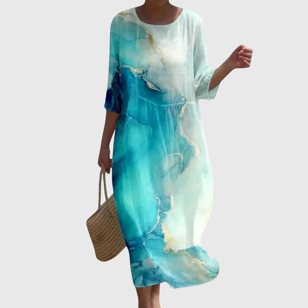 Martine Elegant Floral Maxi Dress