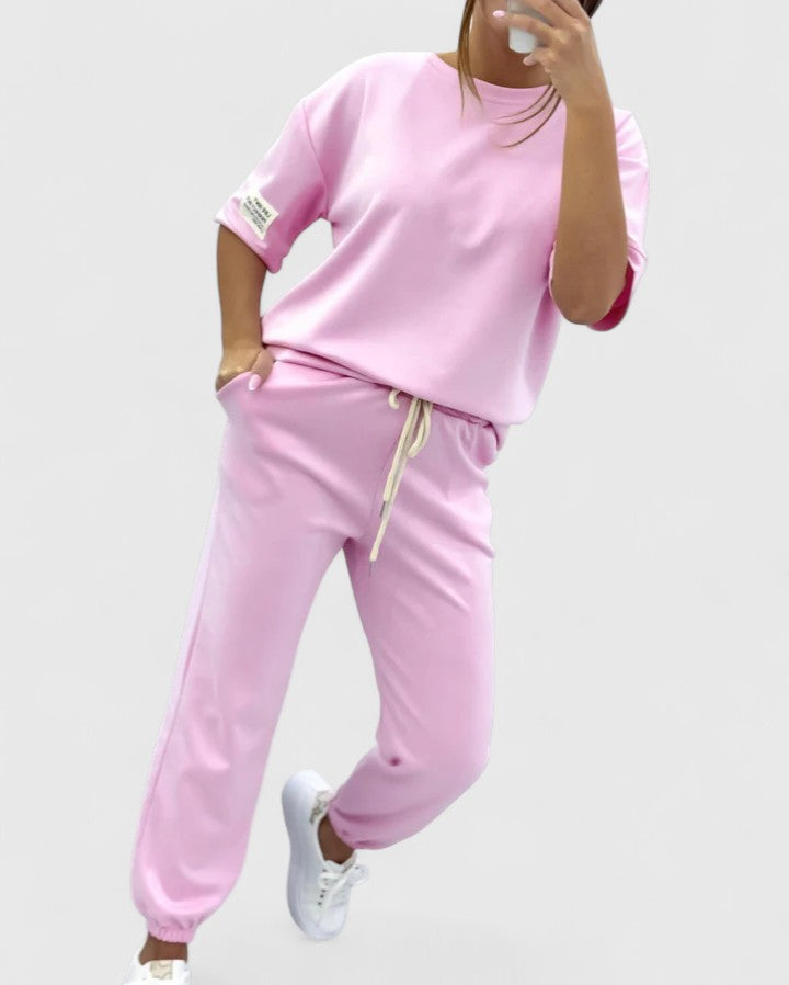Gloria - Comfortable Half-Sleeve & Trouser Set