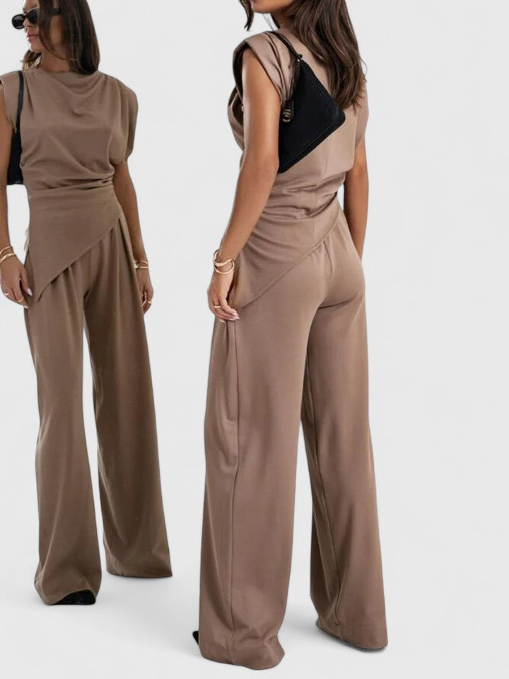 Sharon - Elegant Sleeveless Set