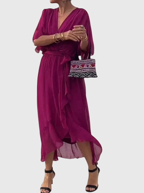 Bethany - Elegant V-Neck Dress