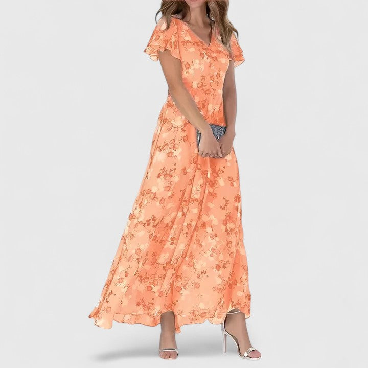 Clara women luxury maternity dress in soft breathable flowing cut