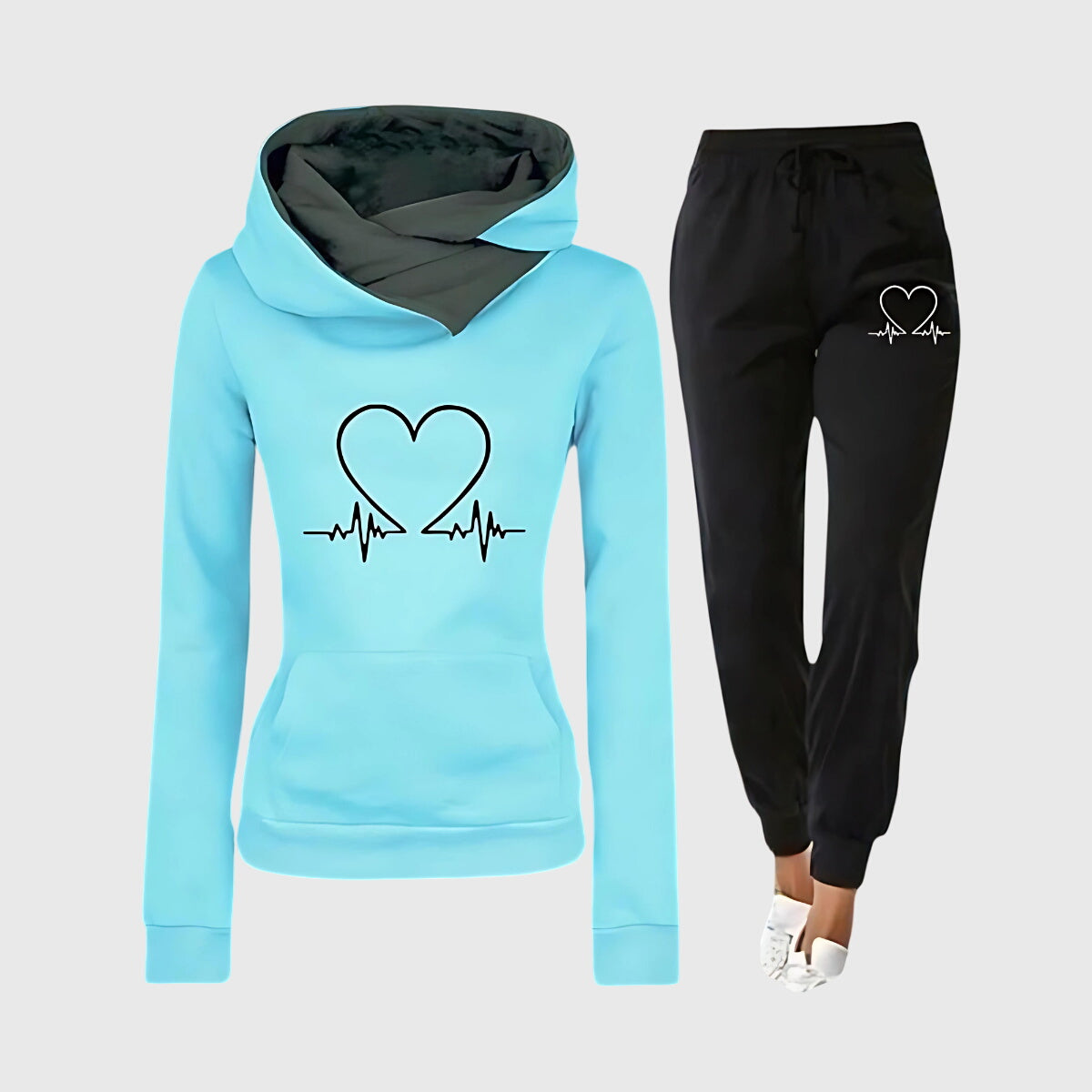 Heartbeat - Cozy Printed Tracksuit
