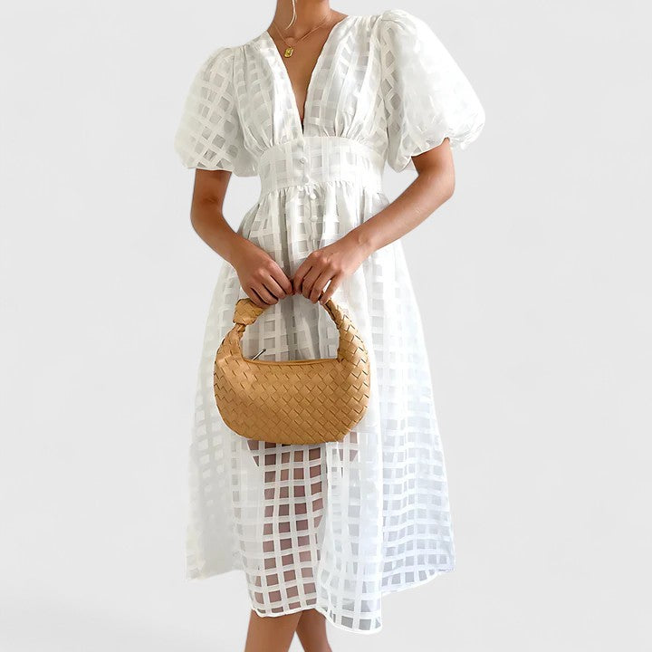 Elanqi | Classic Tailored Midi Dress