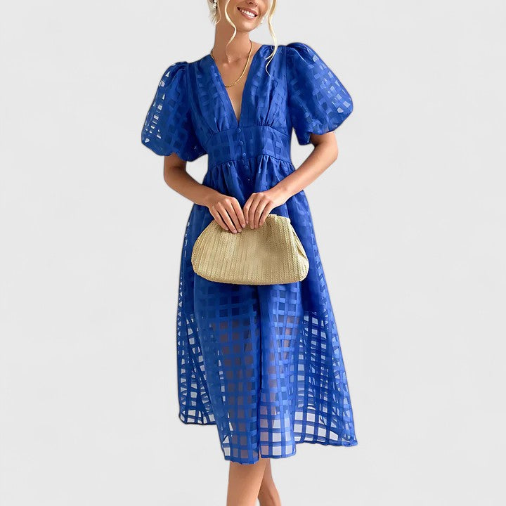 Elanqi | Classic Tailored Midi Dress