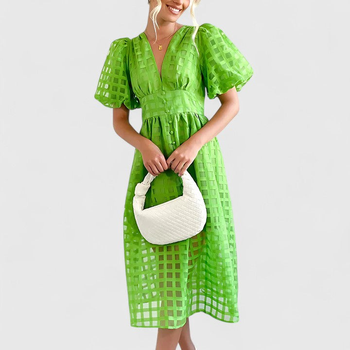 Elanqi | Classic Tailored Midi Dress