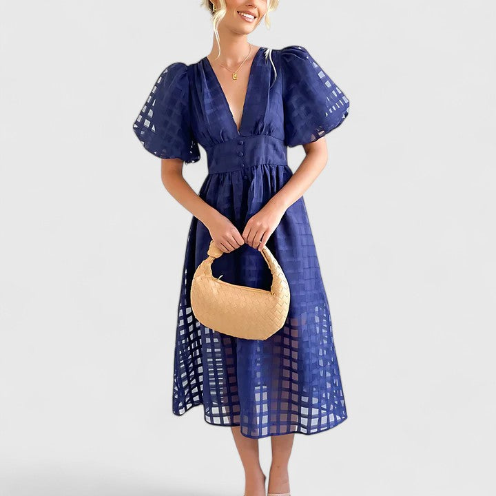 Elanqi | Classic Tailored Midi Dress