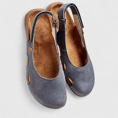 Karylle comfortable sophisticated sandals with adjustable back strap