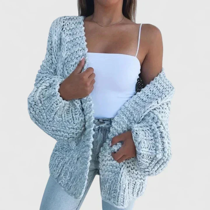 Yvanderliah - Chunky Knit Layering Cardigan