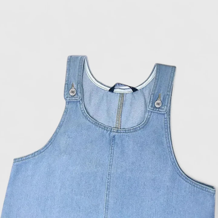 Dominique - Classic Denim Midi Dress