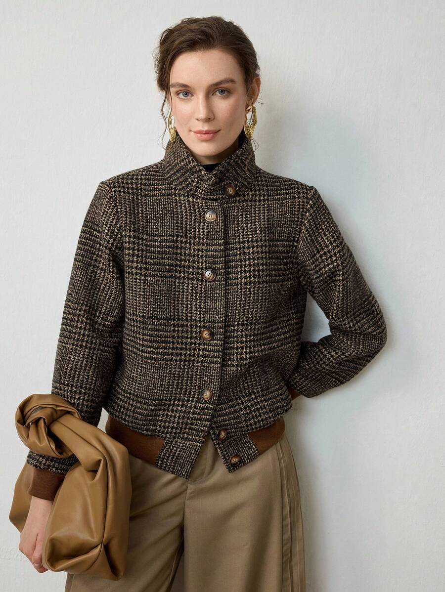 Blythe - Double Breasted Tweed Jacket
