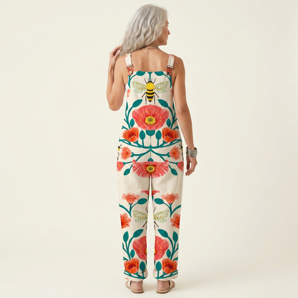 Amandine - Luminous Soothing Floral Overalls
