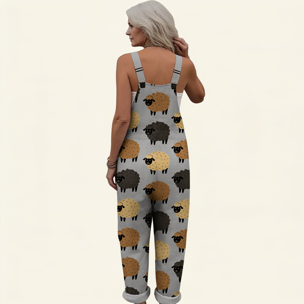 Amandine - Rustic Meadow Sheep Overalls