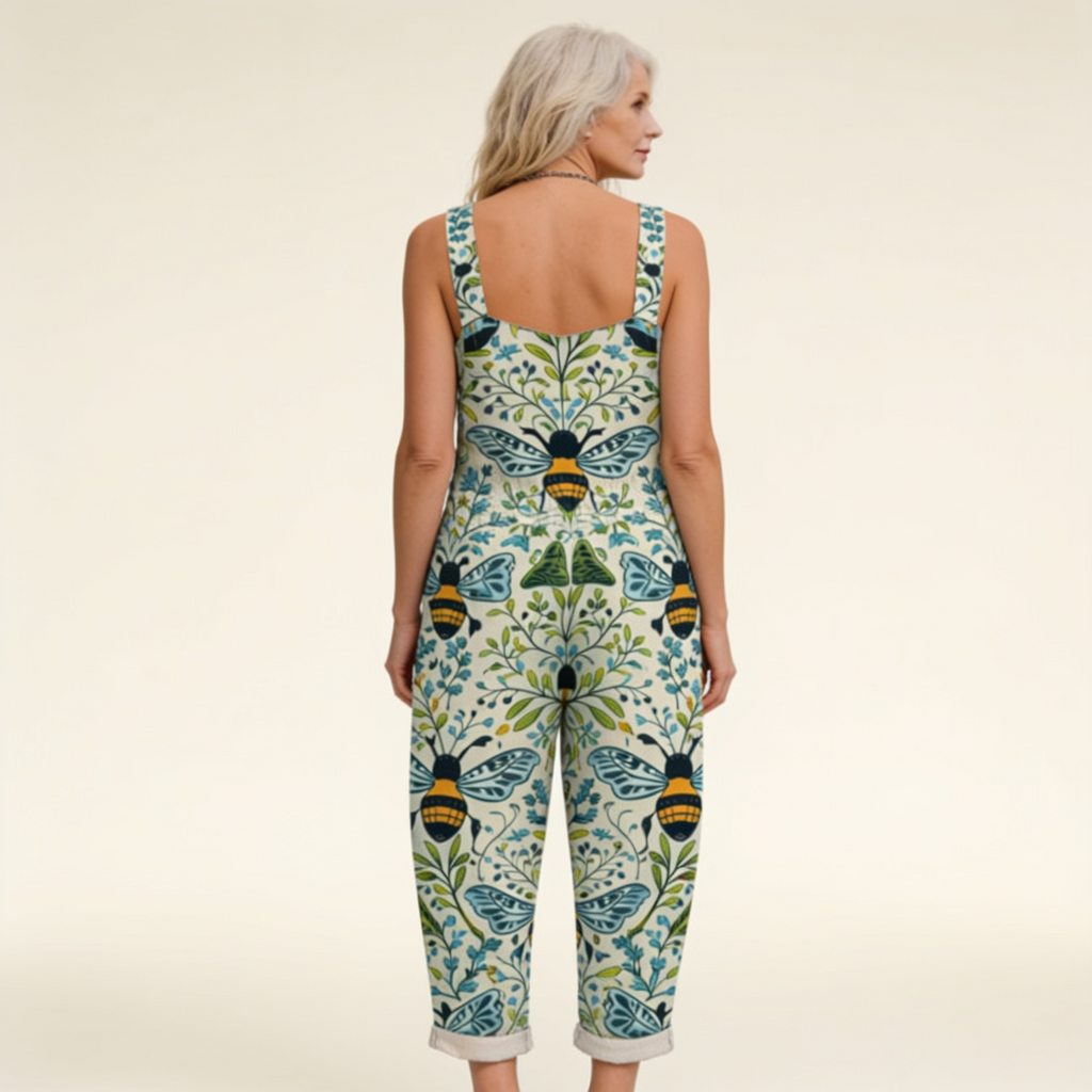 Maelys - Botanical Bee Symmetry Overalls