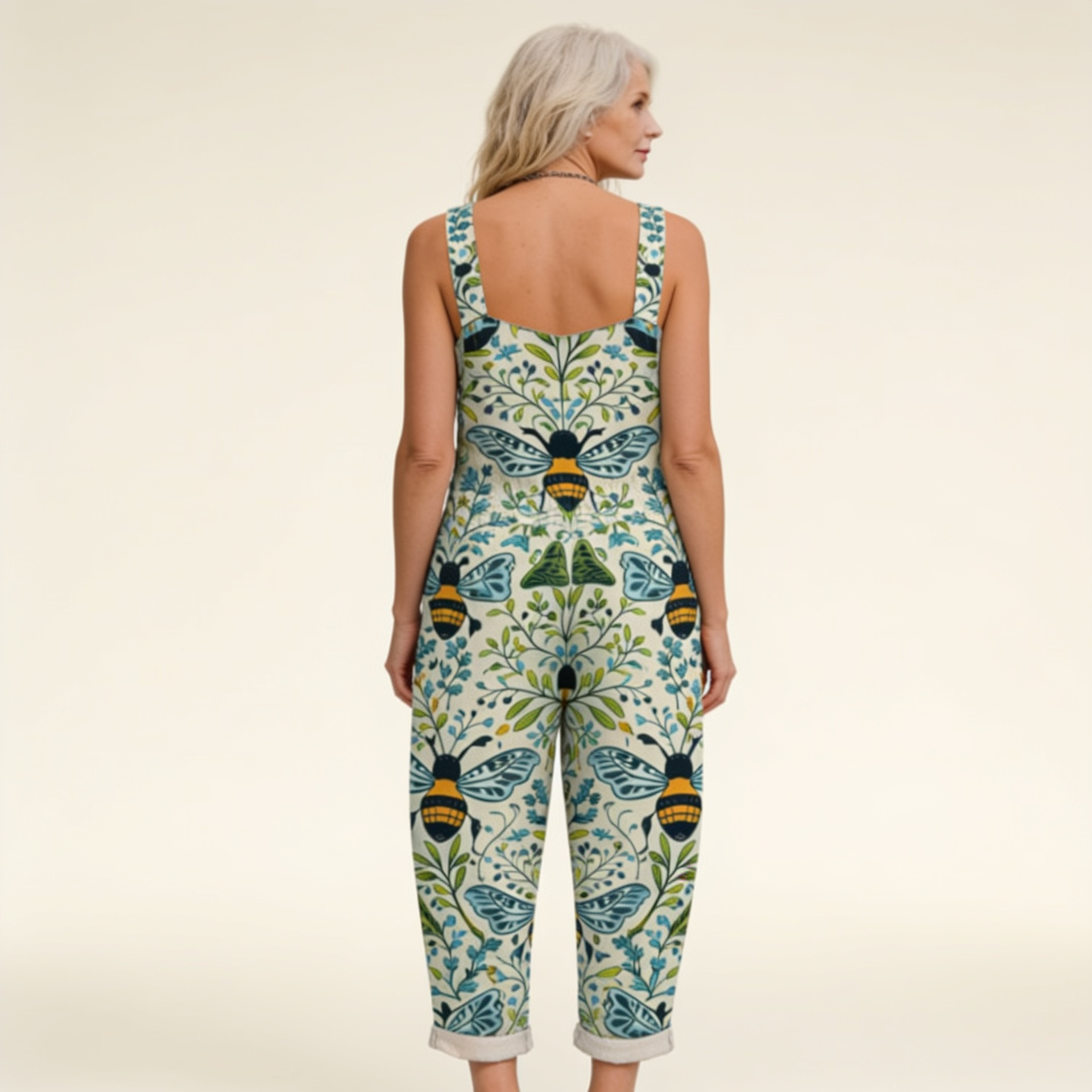 Maelys - Botanical Bee Symmetry Overalls