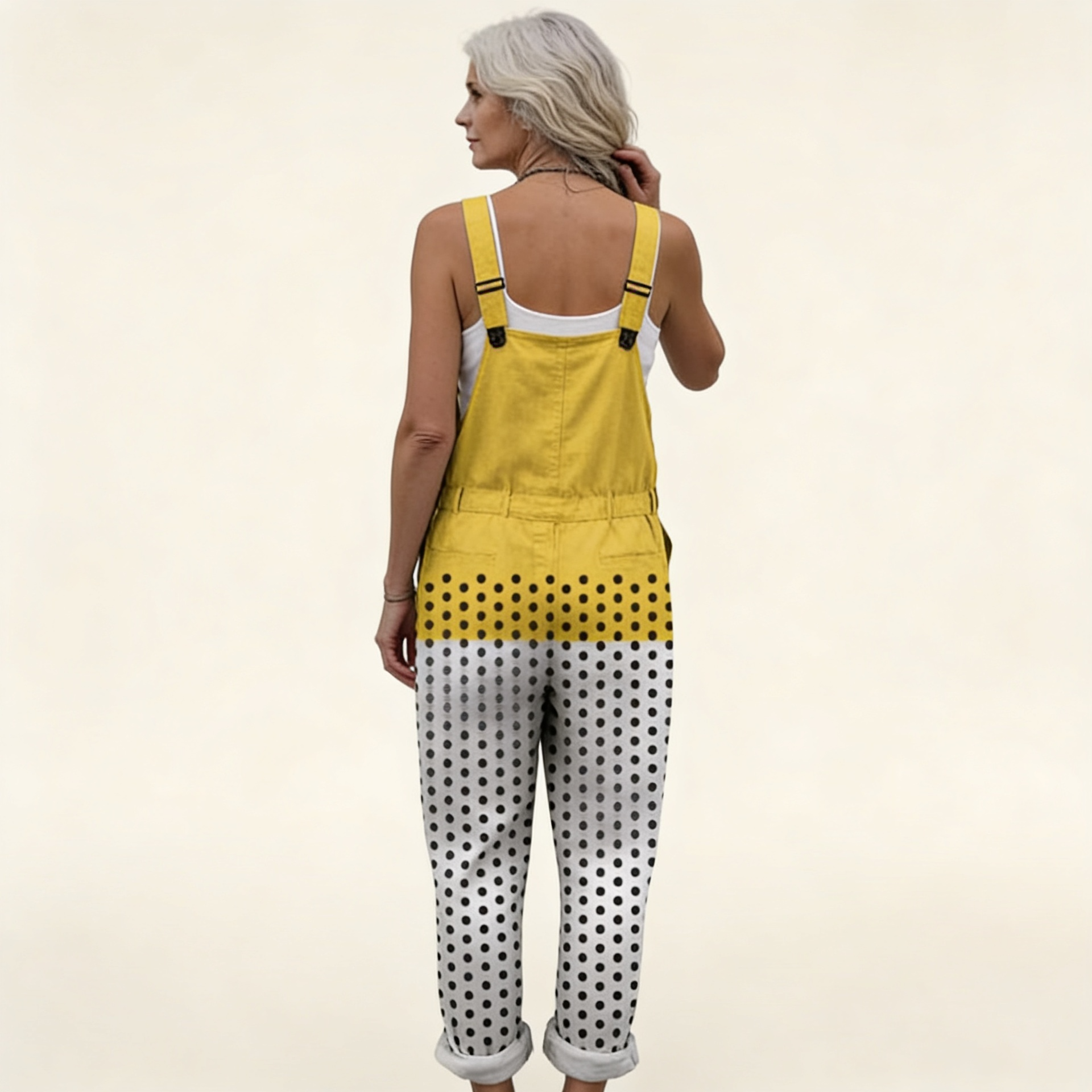 Victoire - Graphic Polka Dot Overalls