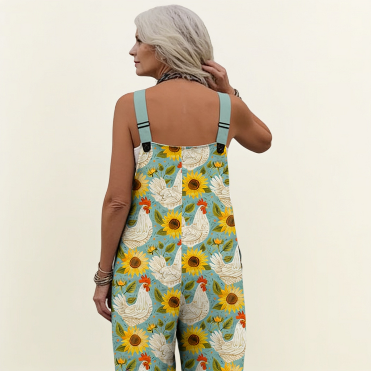 Elodie - Radiant Country Sunflower Overalls