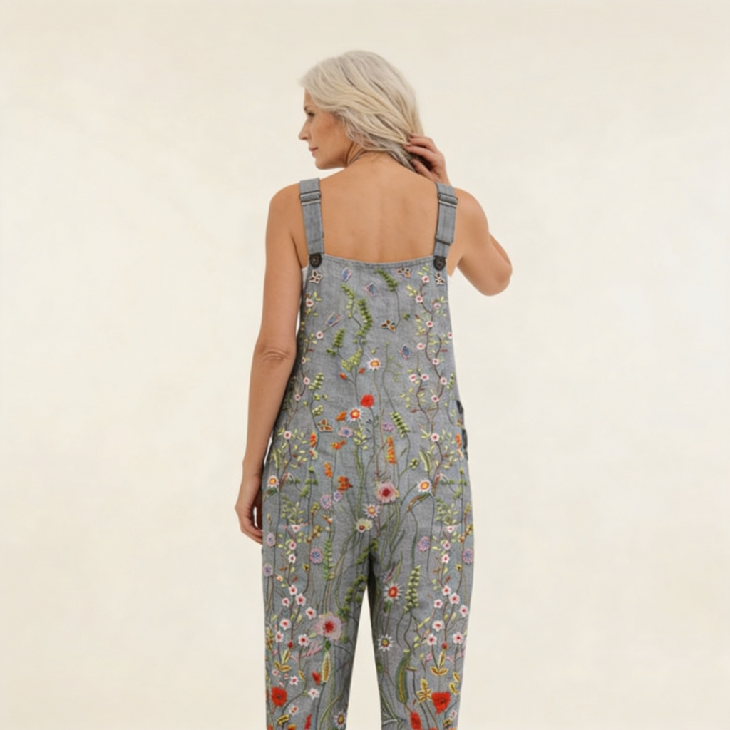 Adeline - Meadow Floral Print Overalls