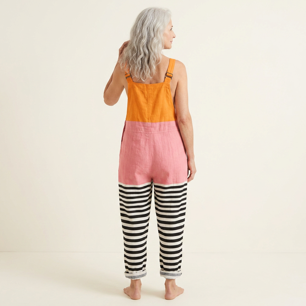 Isaline - Modern Solar Colorblock Overalls