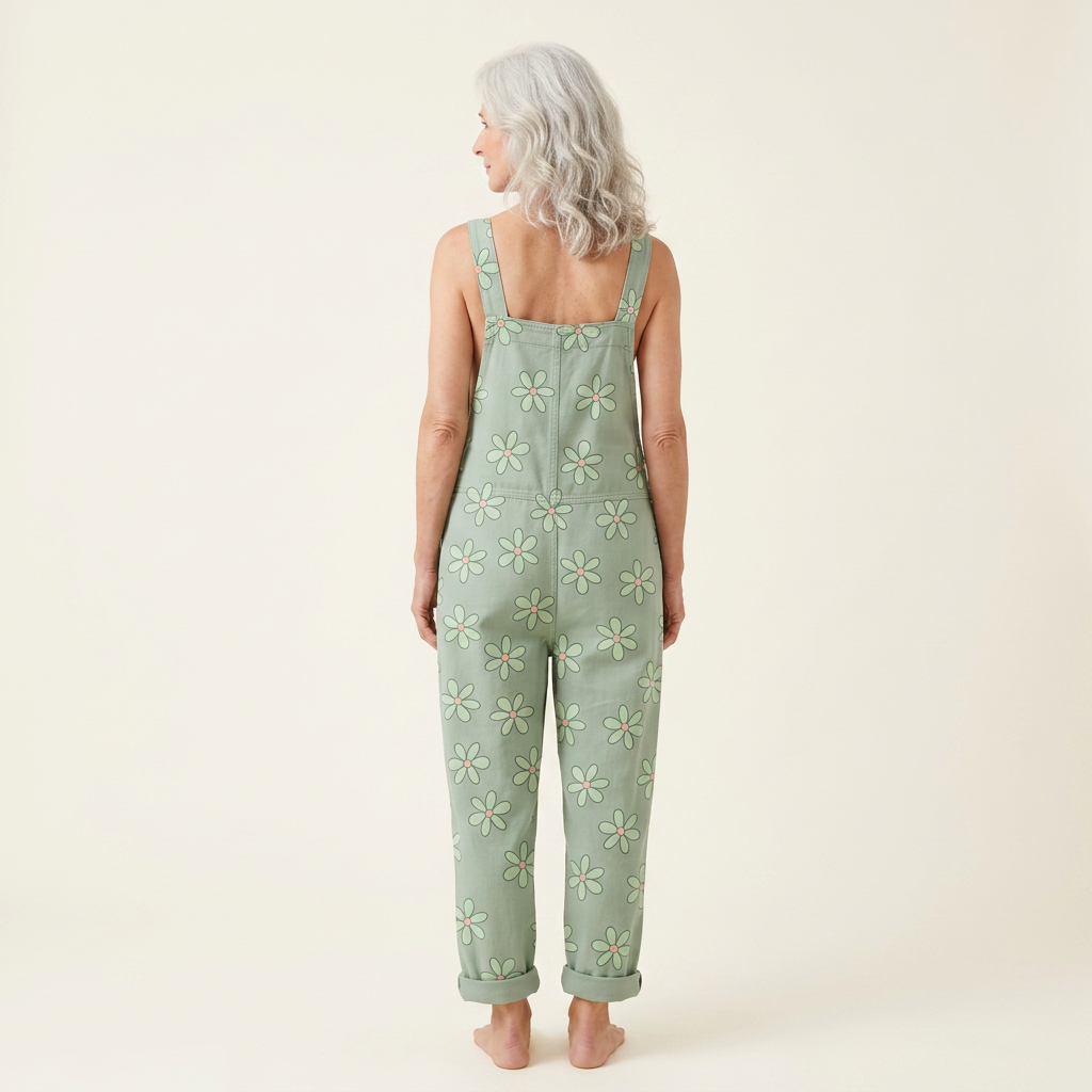 Clemence - Soft Pastel Floral Overalls
