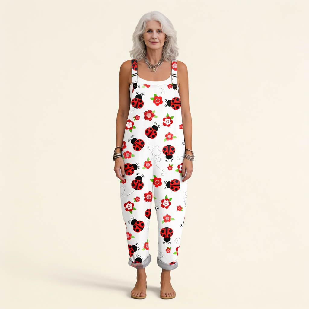 Gabrielle - Luminous Country Ladybug Overalls