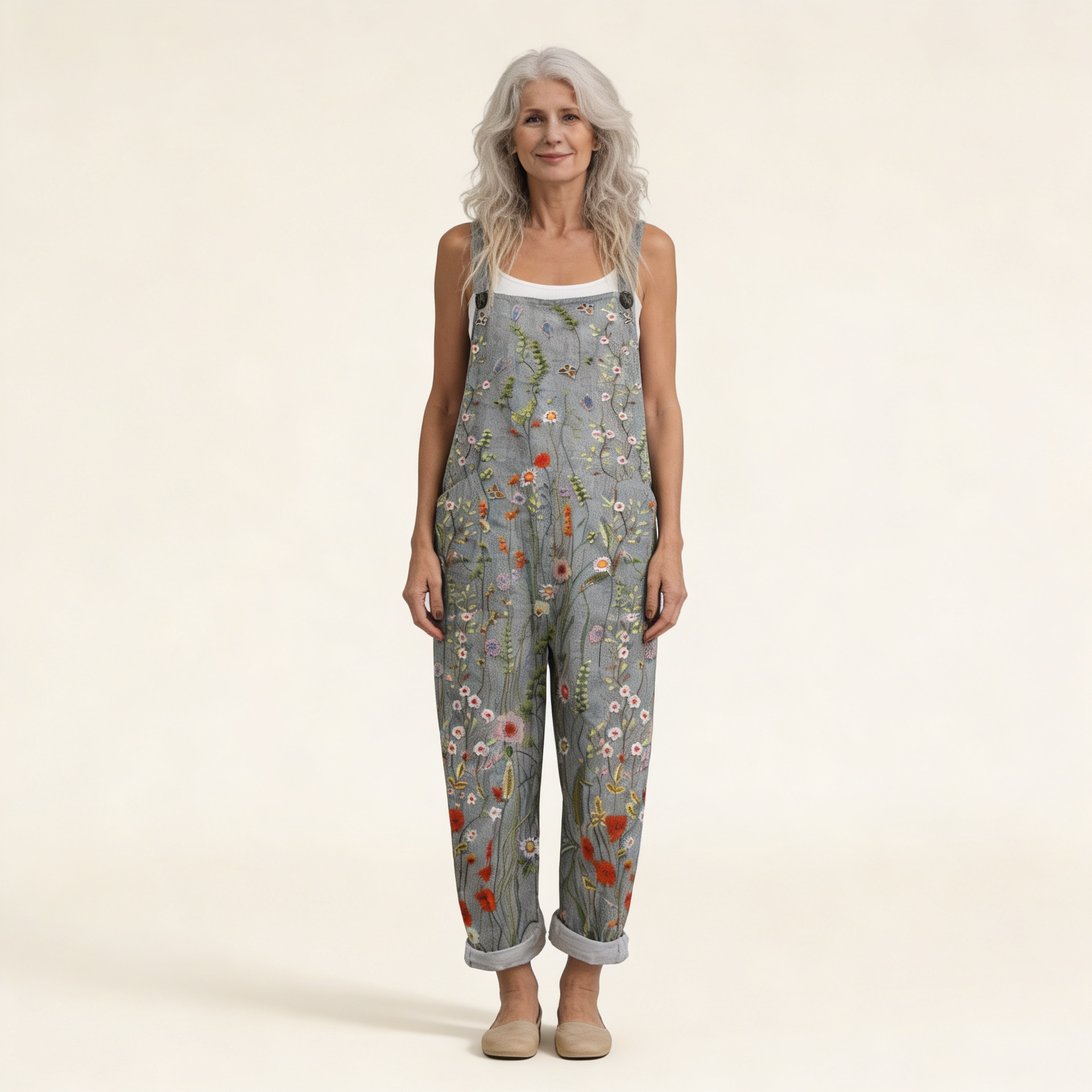 Adeline - Meadow Floral Print Overalls