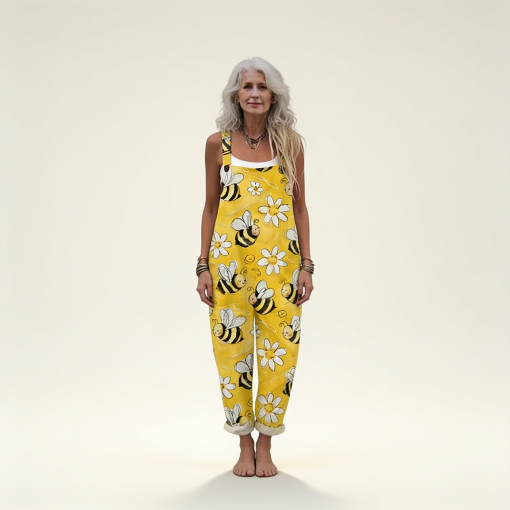Solene - Radiant Spring Bee Overalls