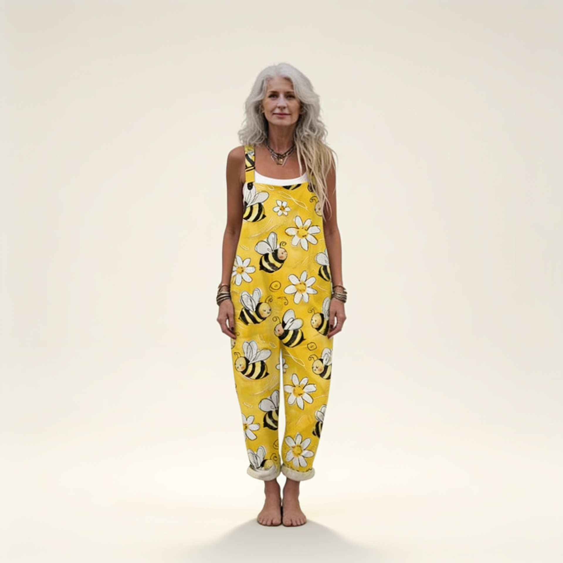 Solene - Radiant Spring Bee Overalls