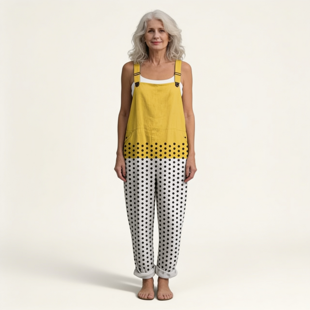 Victoire - Graphic Polka Dot Overalls