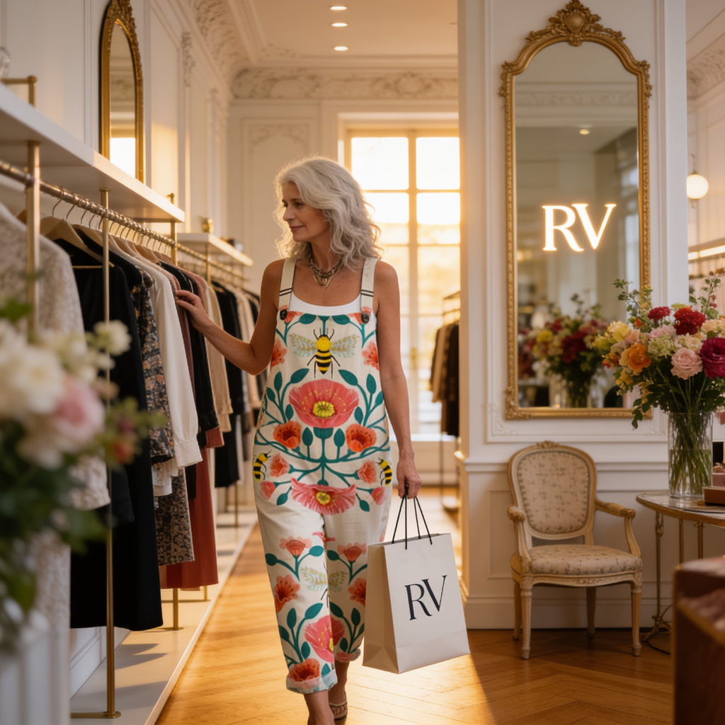 Amandine - Luminous Soothing Floral Overalls