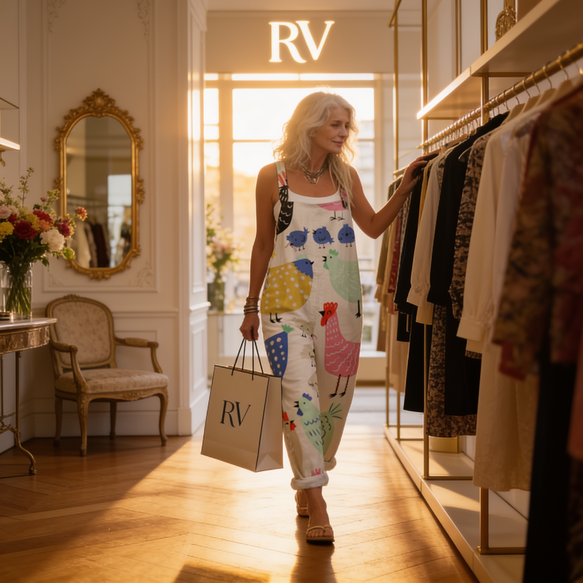 Marianne - Playful Pastel Print Overalls