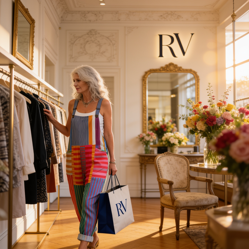 Manon - Artistic Stripe Print Overalls