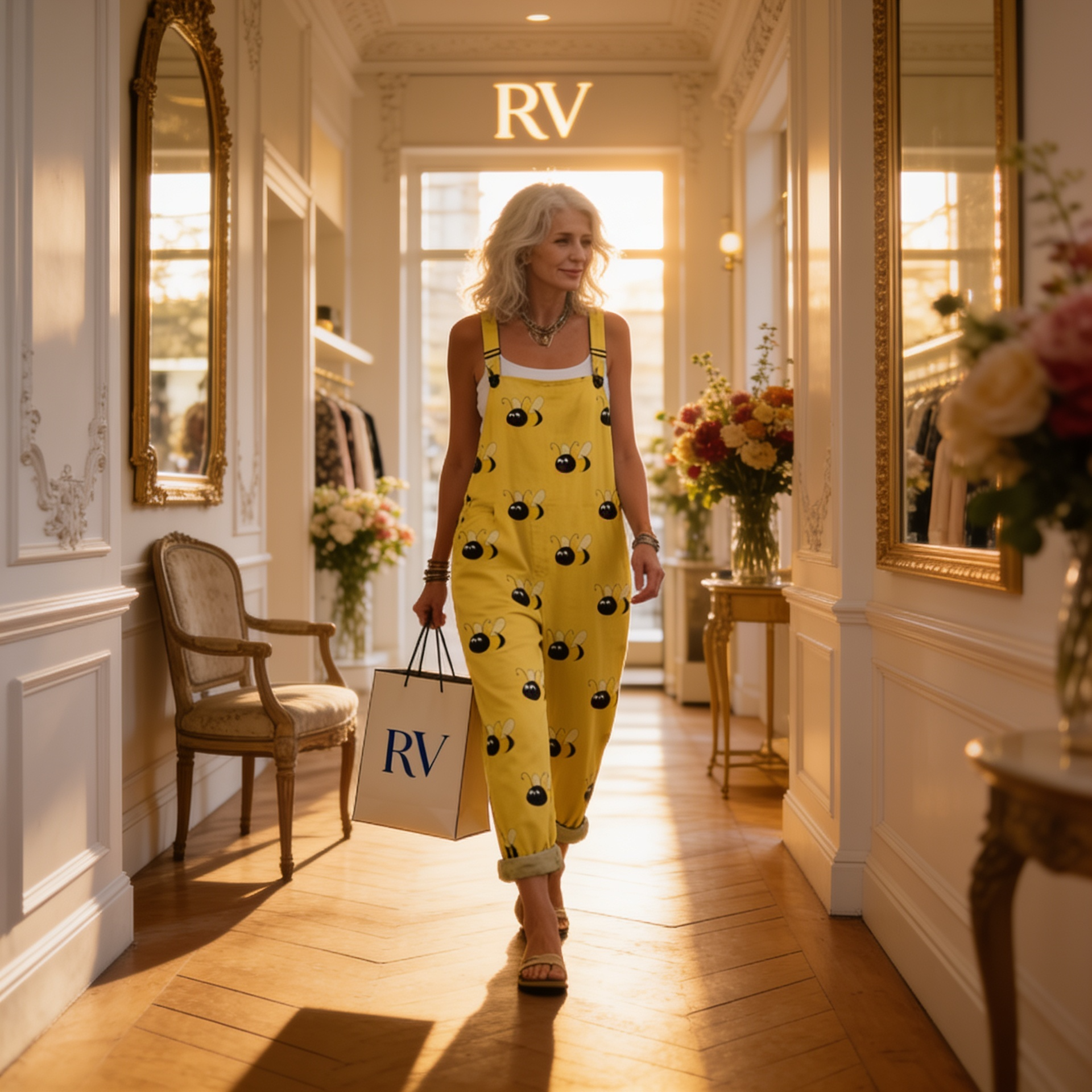 Solene - Sparkling Solar Bee Overalls