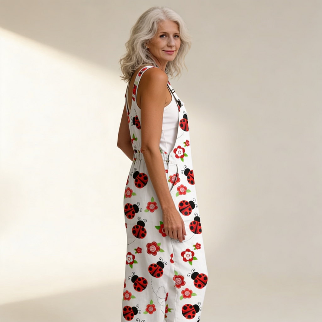 Gabrielle - Luminous Country Ladybug Overalls