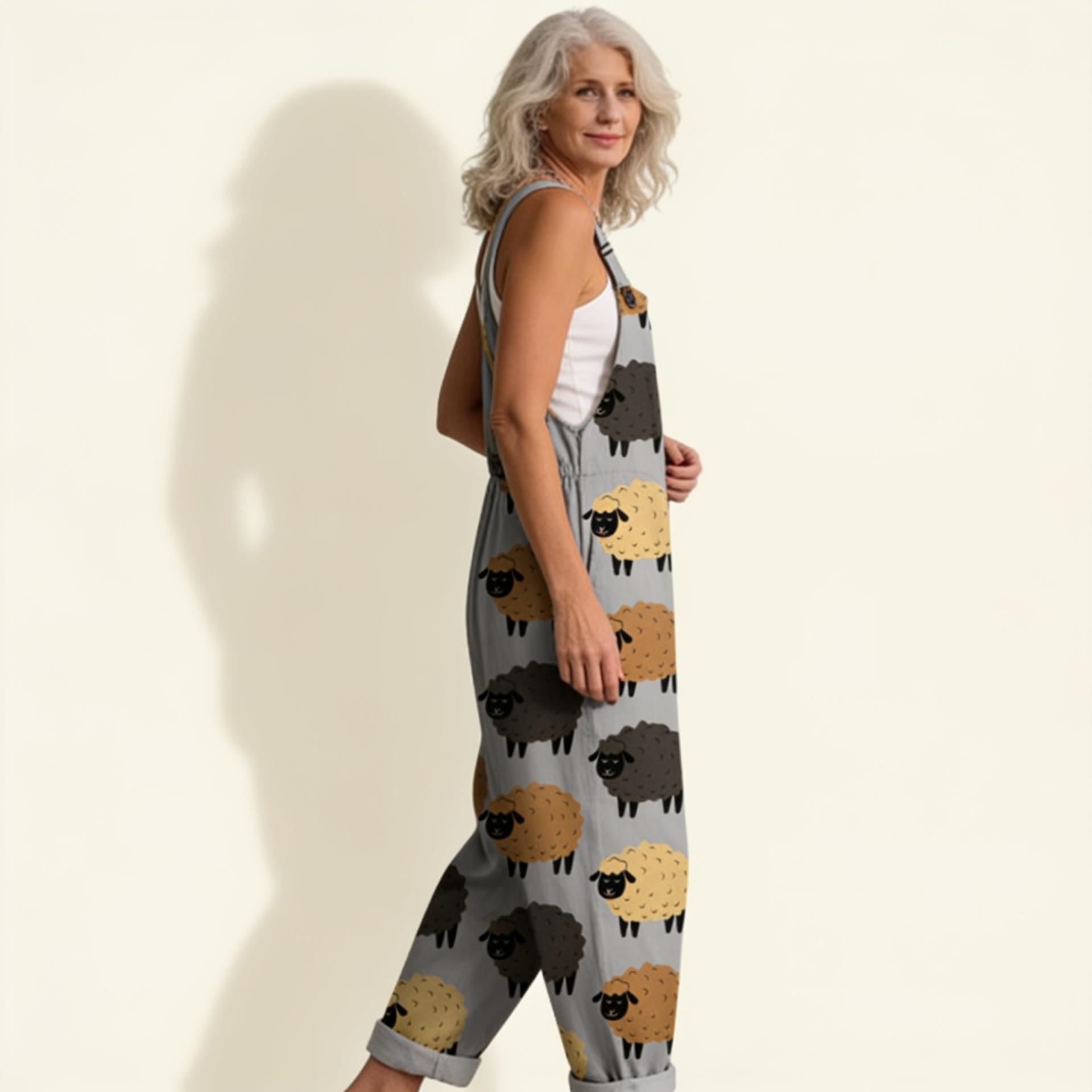 Amandine - Rustic Meadow Sheep Overalls